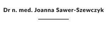 Dr n. med. Joanna Sawer-Szewczyk logo